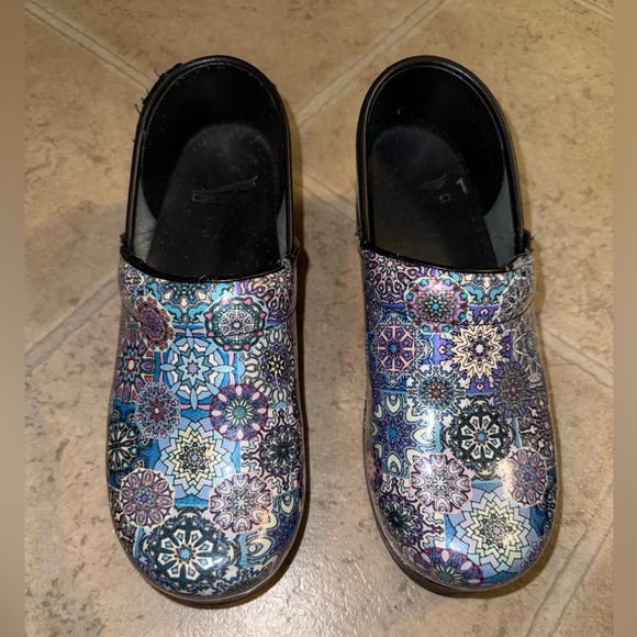 Dansko Multicolor Patterned Clogs - Picture 1 of 2